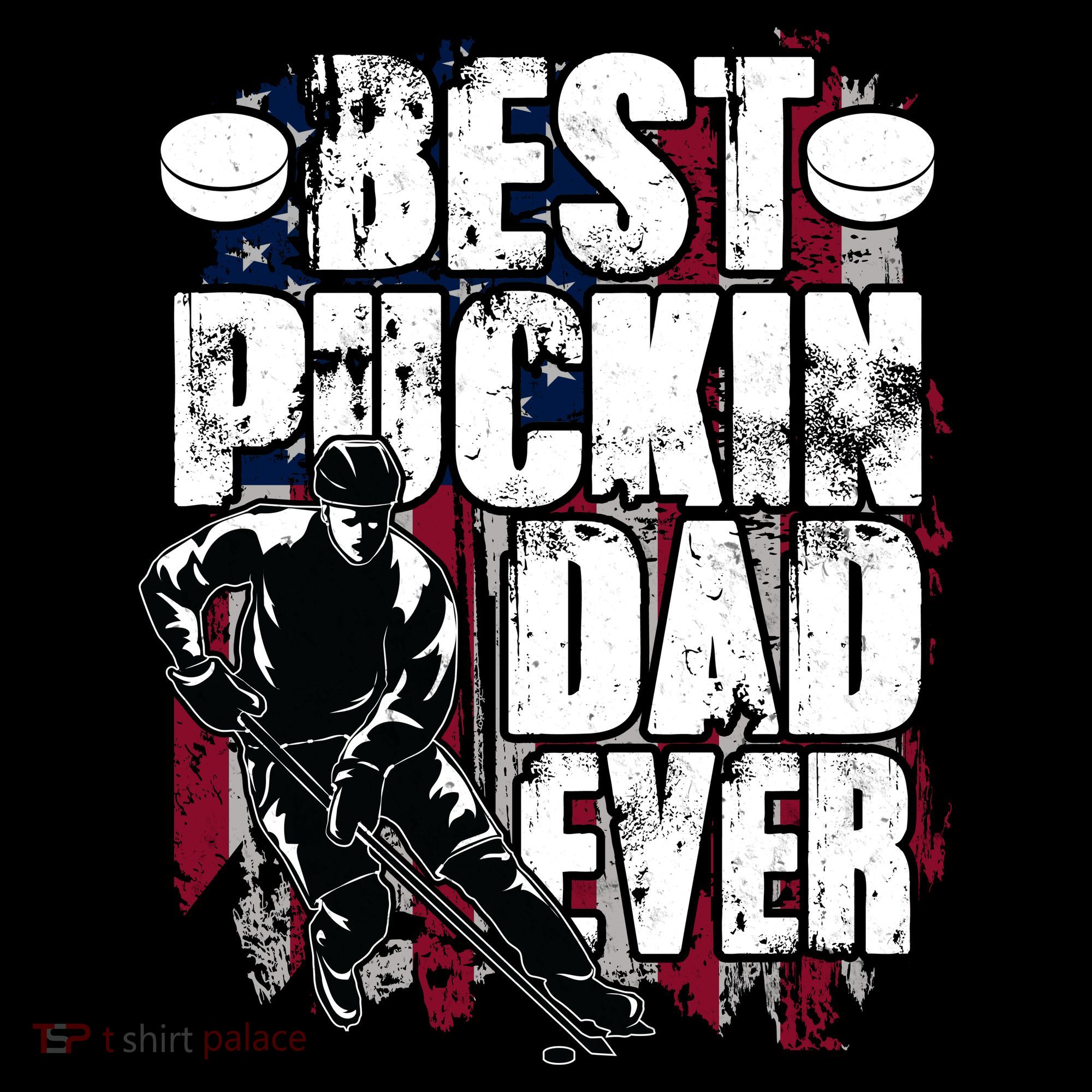 Cool Best Puckin Dad Ever Hockey Dad Polo