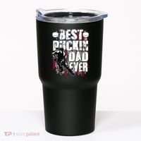 Cool Best Puckin Dad Ever Hockey Dad Tumbler thumb 0