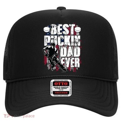 Cool Best Puckin Dad Ever Hockey Dad Hat