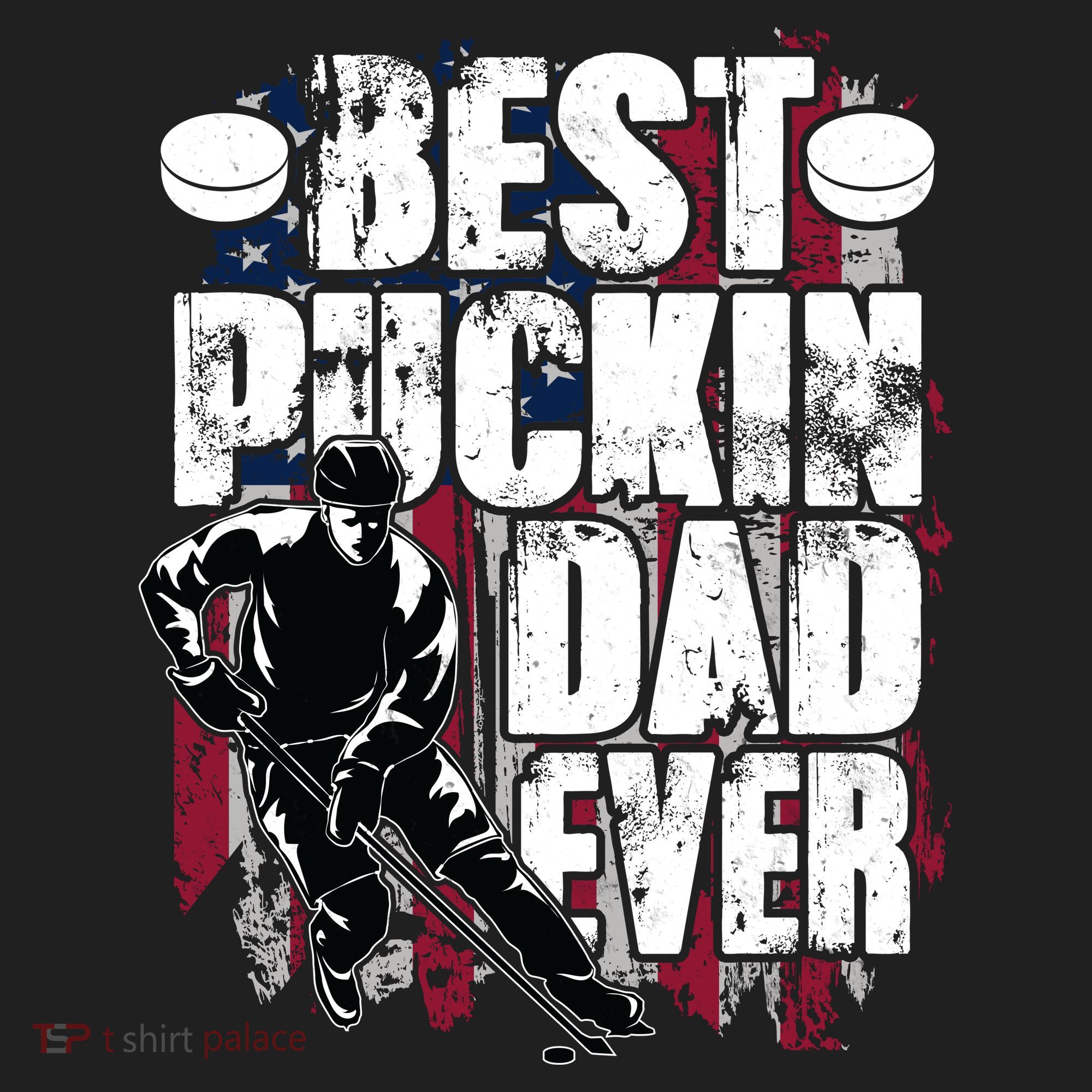 Cool Best Puckin Dad Ever Hockey Dad Hat