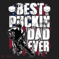 Cool Best Puckin Dad Ever Hockey Dad Golf Towel thumb 3