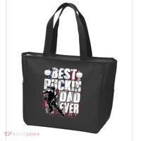 Cool Best Puckin Dad Ever Hockey Dad Tote Bag thumb 3