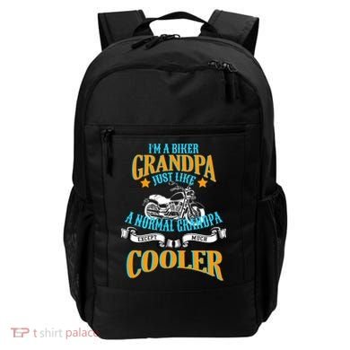 Cool Biker Grandpa Backpack