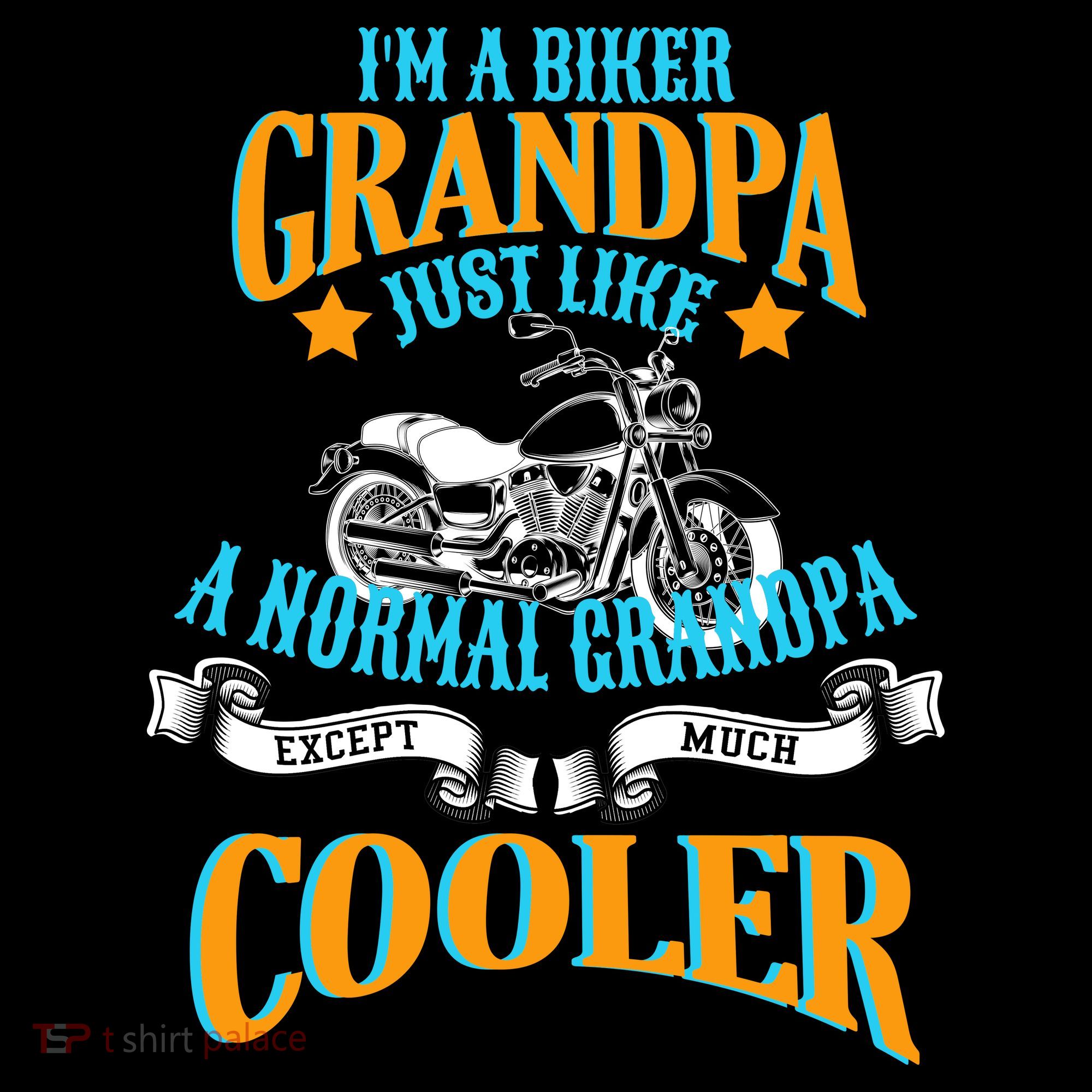 Cool Biker Grandpa Backpack