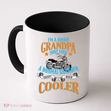 Cool Biker Grandpa Coffee Mug