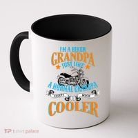 Cool Biker Grandpa Coffee Mug thumb 0