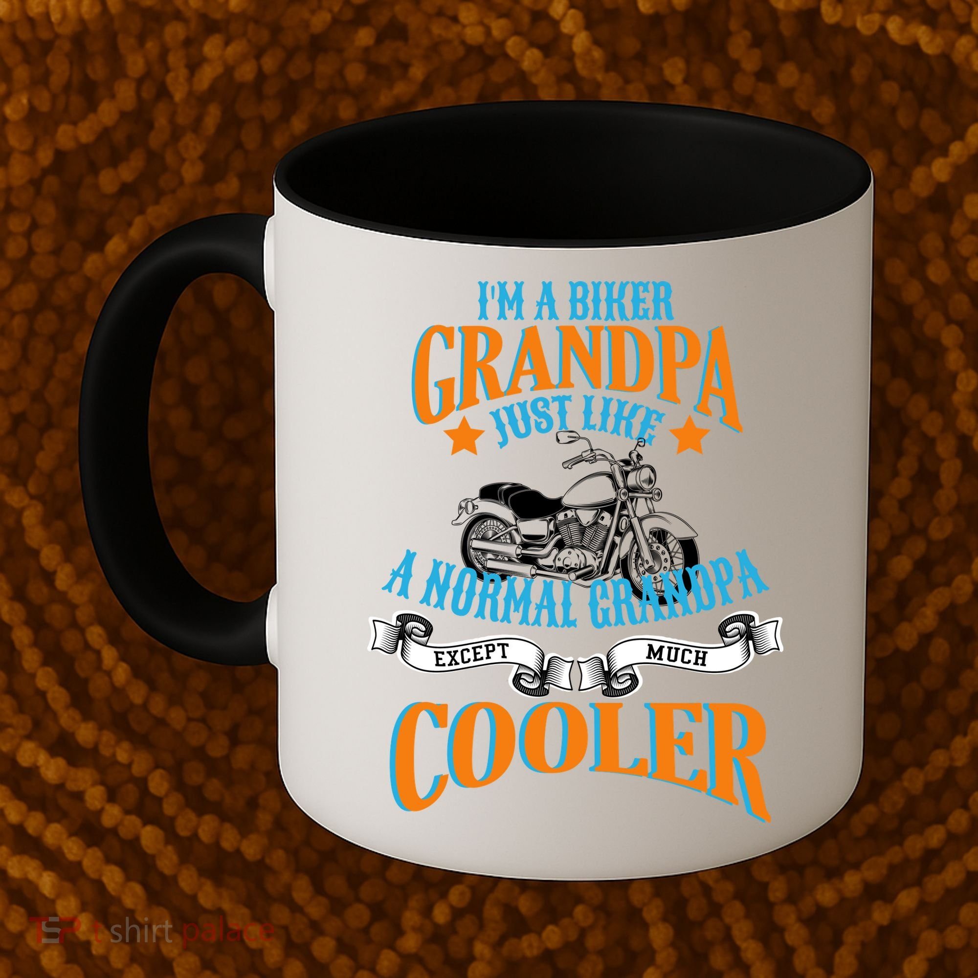 Cool Biker Grandpa Coffee Mug