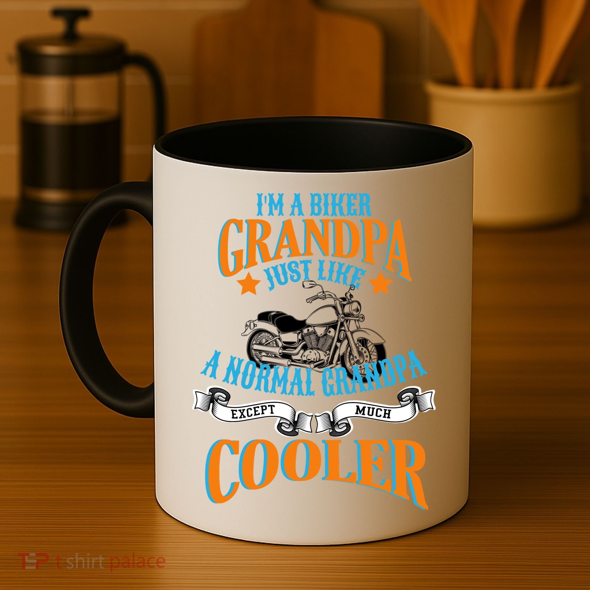 Cool Biker Grandpa Coffee Mug