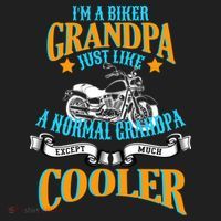Cool Biker Grandpa Tumbler thumb 3