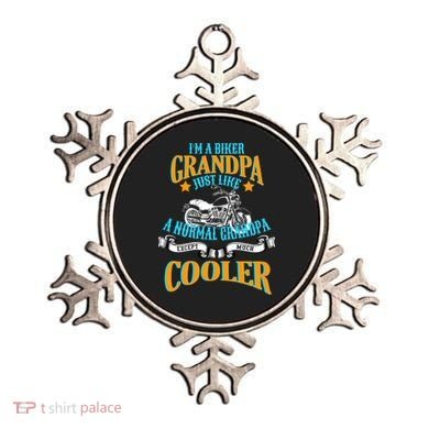 Cool Biker Grandpa Ornament