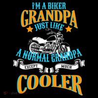Cool Biker Grandpa Ornament thumb 1