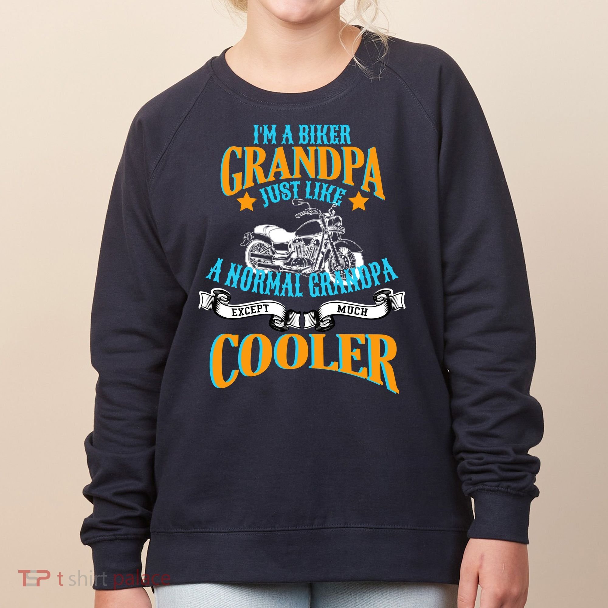 Cool Biker Grandpa Women's Sweatshirt