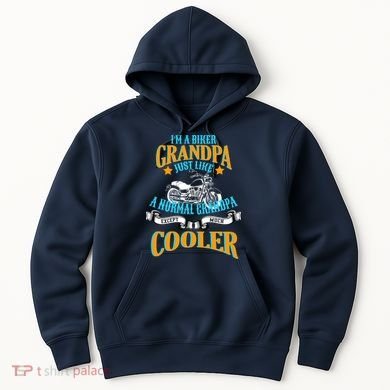 Cool Biker Grandpa Hoodie