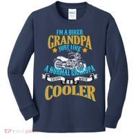 Cool Biker Grandpa Kids Long Sleeve Shirt thumb 0