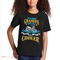 Cool Biker Grandpa Kids T-Shirt thumb 2