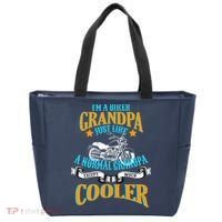 Cool Biker Grandpa Tote Bag thumb 0