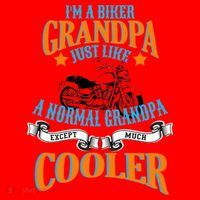 Cool Biker Grandpa Santa Hat thumb 1