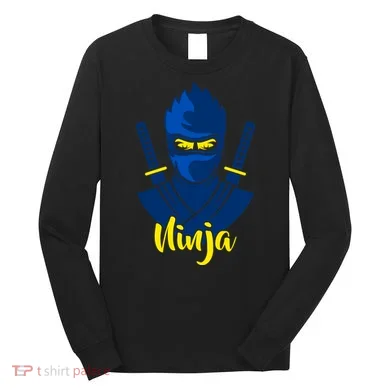 Cool Blue Ninja Long Sleeve Shirt