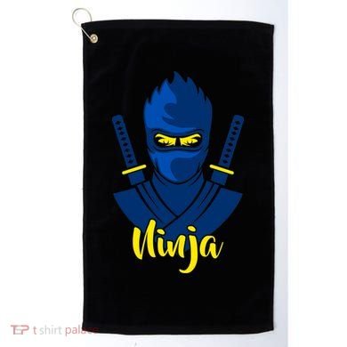 Cool Blue Ninja Golf Towel