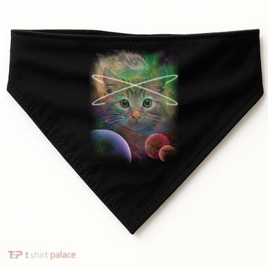 Cool Cat Nebula Space Universe  USA-Made Doggie Bandana