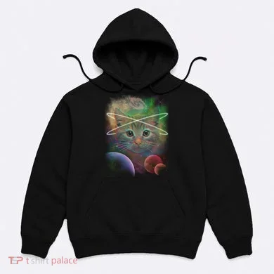 Cool Cat Nebula Space Universe  Hoodie