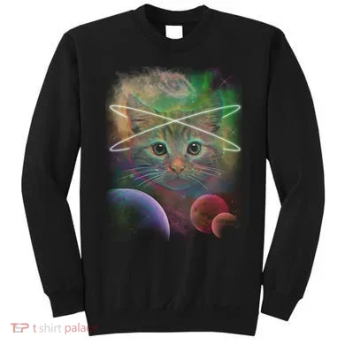 Cool Cat Nebula Space Universe  Sweatshirt