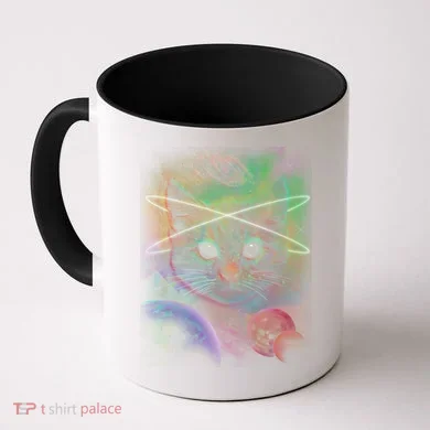 Cool Cat Nebula Space Universe  Coffee Mug