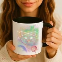 Cool Cat Nebula Space Universe  Coffee Mug thumb 3