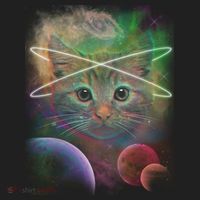 Cool Cat Nebula Space Universe  Beanie thumb 2
