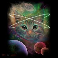 Cool Cat Nebula Space Universe  Coaster thumb 2