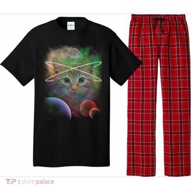 Cool Cat Nebula Space Universe  Pajama Set