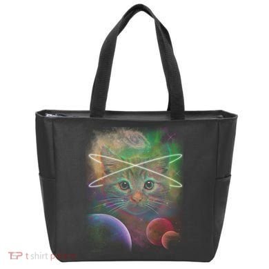 Cool Cat Nebula Space Universe  Tote Bag