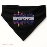 Cool Chicago Skyline USA-Made Doggie Bandana thumb 0