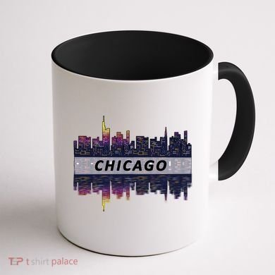 Cool Chicago Skyline Coffee Mug back
