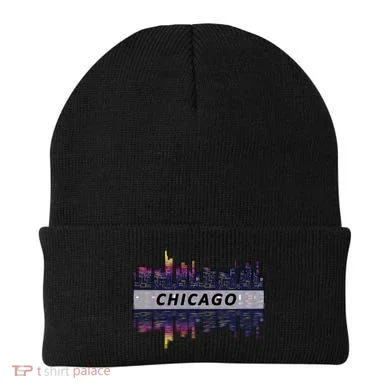Cool Chicago Skyline Beanie