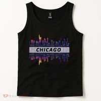 Cool Chicago Skyline Tank Top thumb 2