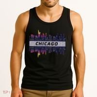 Cool Chicago Skyline Tank Top thumb 3