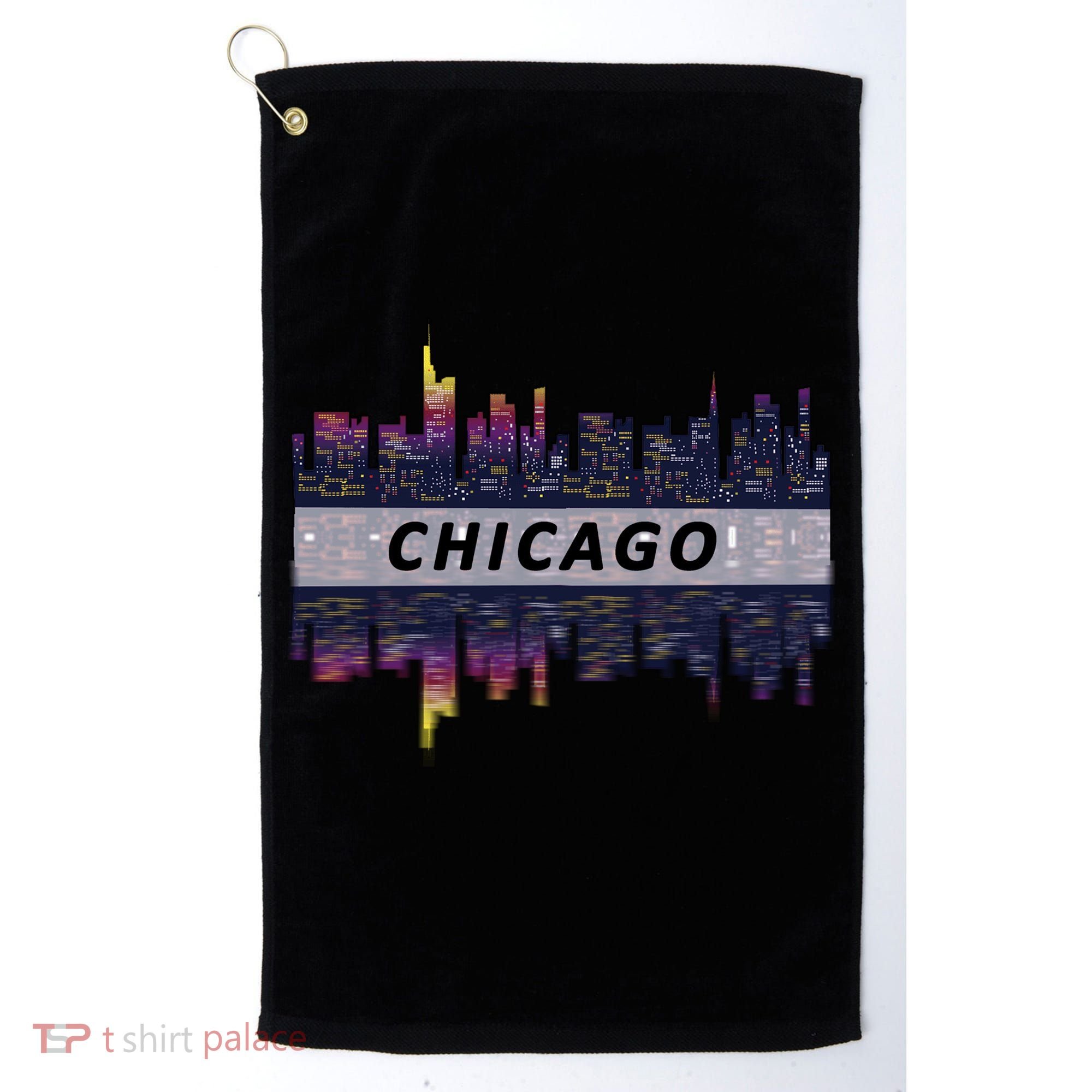 Cool Chicago Skyline Golf Towel