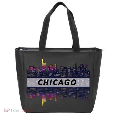 Cool Chicago Skyline Tote Bag
