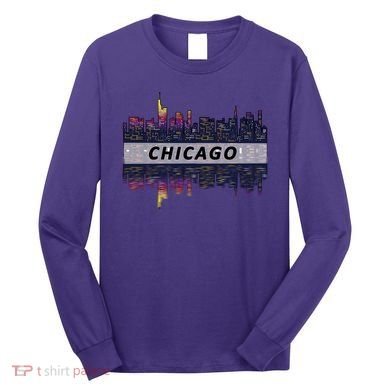 Cool Chicago Skyline Long Sleeve Shirt