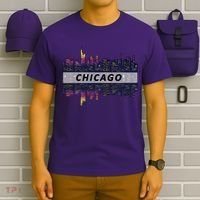 Cool Chicago Skyline T-Shirt thumb 6