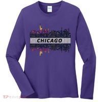 Cool Chicago Skyline Women's Long Sleeve Shirt thumb 0