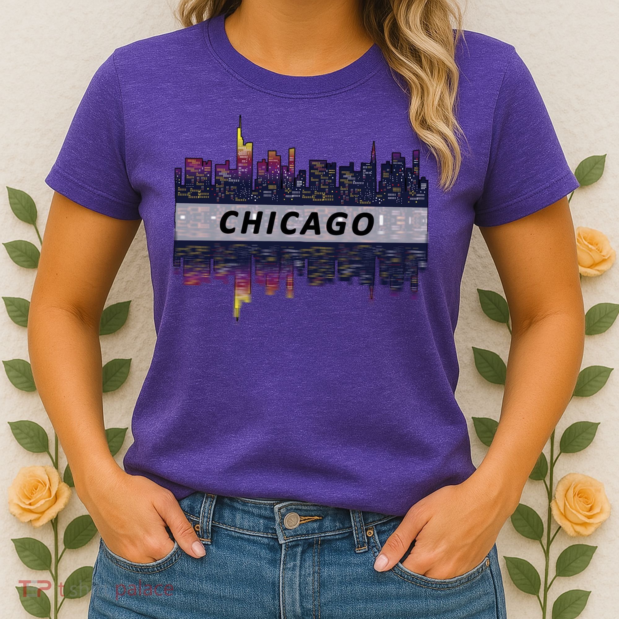 Cool Chicago Skyline Women's T-Shirt