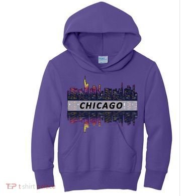 Cool Chicago Skyline Kids Hoodie