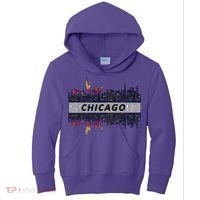 Cool Chicago Skyline Kids Hoodie thumb 0