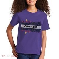 Cool Chicago Skyline Kids T-Shirt thumb 2