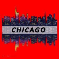 Cool Chicago Skyline Santa Hat thumb 1