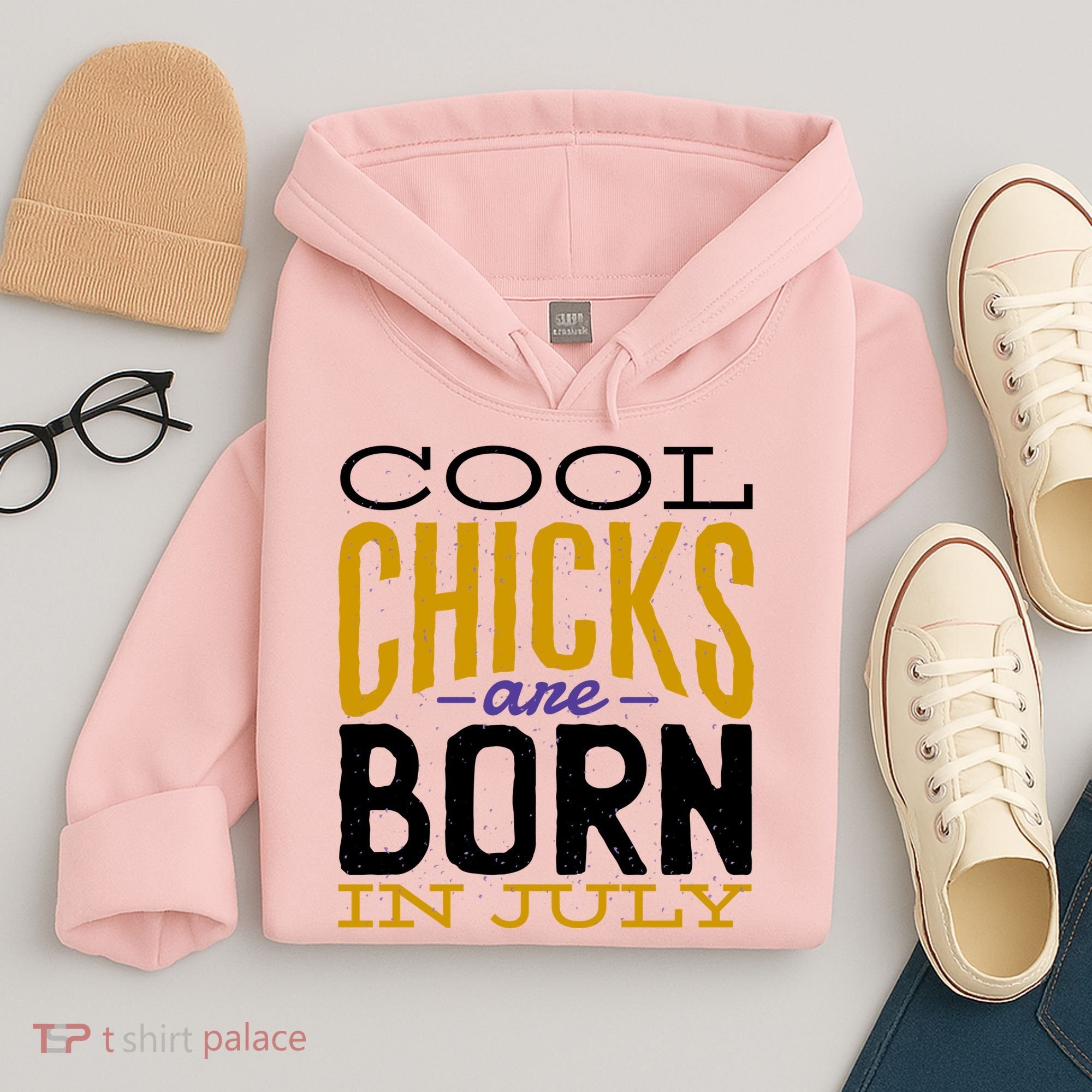 Cool Chicks Are Born In July Hoodie