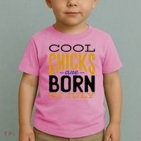 Cool Chicks Are Born In July Toddler T-Shirt thumb 2