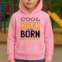 Cool Chicks Are Born In July Kids Hoodie thumb 2